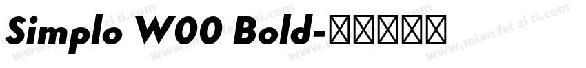 Simplo W00 Bold字体转换